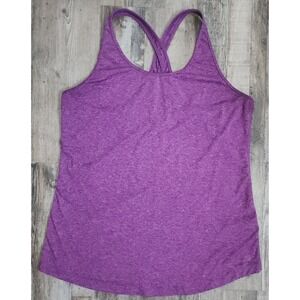 Patagonia Tank Top Womens Medium Purple Crossback Activewear Heathered Stretch